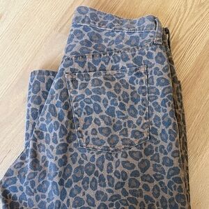 Old Navy Brown Leopard Print High-Rise Jeans